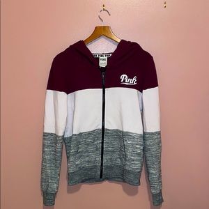 PINK zip-up hoodie
